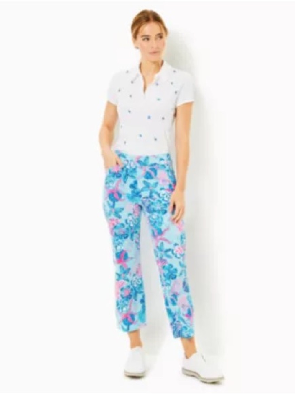 Lilly Pulitzer Alston Crop Pants Multi Bahamas Beachcomber Golf
